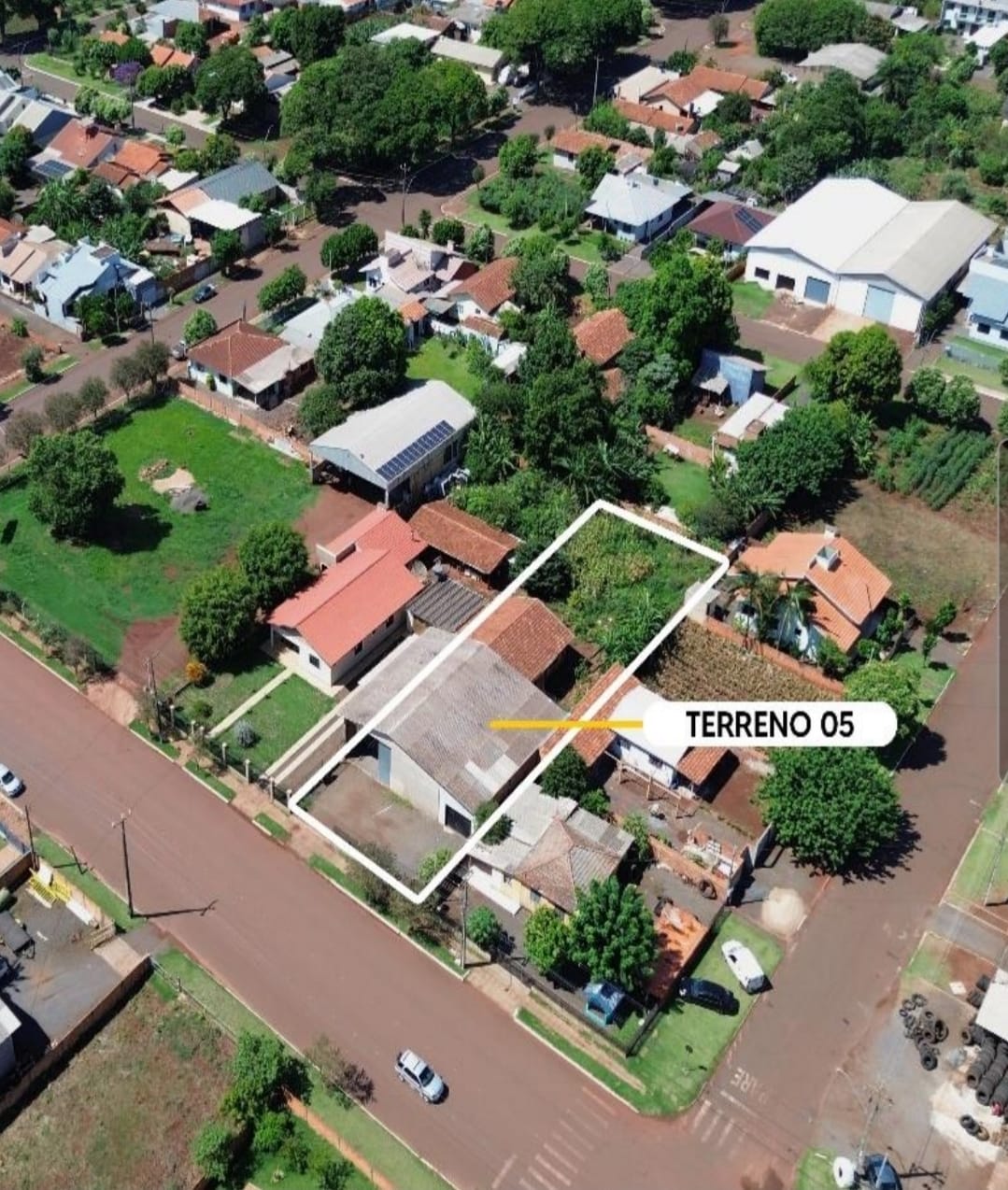 TERRENO URBANO COM 2.160 M2 COM CONSTRUÇÃO NÃO AVERBADA MUNICIPIO DE NOVA SANTA ROSA PR, localizado em Nova Santa Rosa - PR
