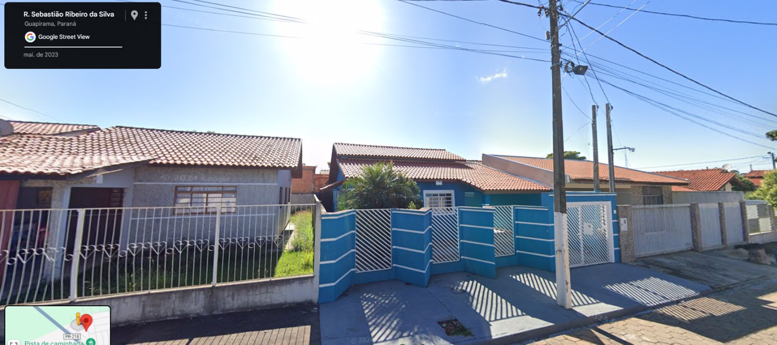 TERRENO COM 200 M2  COM IMOVEL ALVENARIA DE 120M2 ( NÃO AVERBADO) em GUAPIRAMA PR -