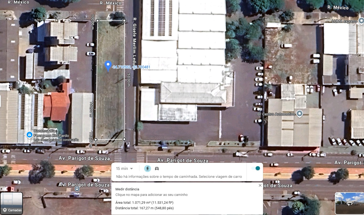 TERRENO COMERCIAL COM 1.067,50 TOLEDO PR ( AVENIDA PARIGOT DE SOUZA)