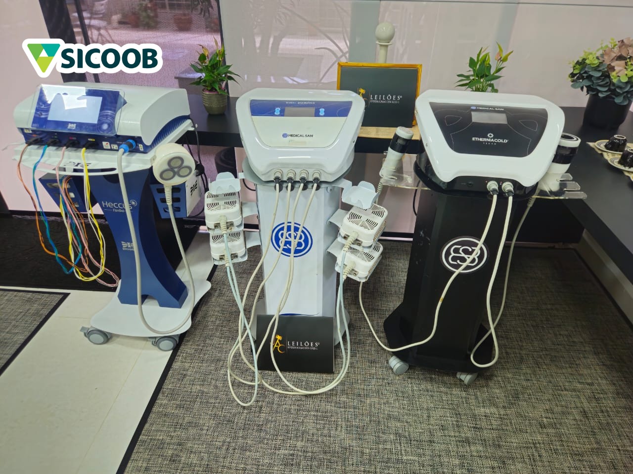 CONJUNTO DE APARELHOS TERAPIA ESTÉTICA - MEDICAL SAN + IBRAMED ( USADOS )