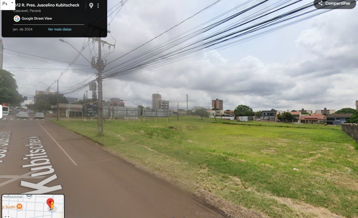 Terreno Comercial Esquina Com 2.888,87 M2 Centro Em Cascavel Pr, localizado em Cascavel - PR