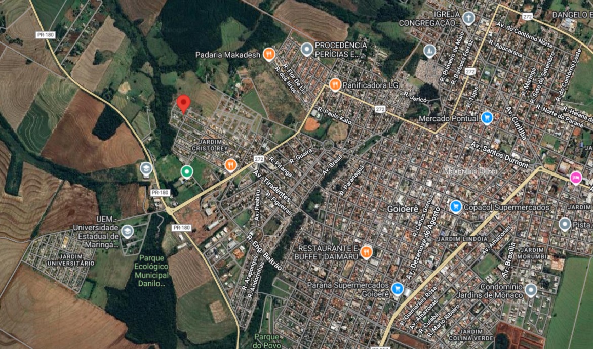 Terreno Em Goioerê - Pr Rua Ailton Pinheiro De Souza, 150 - Loteamento Jardim Cristo Rey • 174,08m², localizado em Goioerê - PR, bairro Jardim Cristo Rey